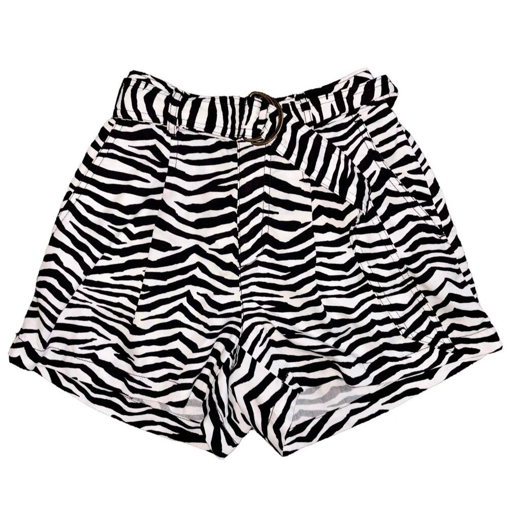 Loft Zebra Paperbag Shorts